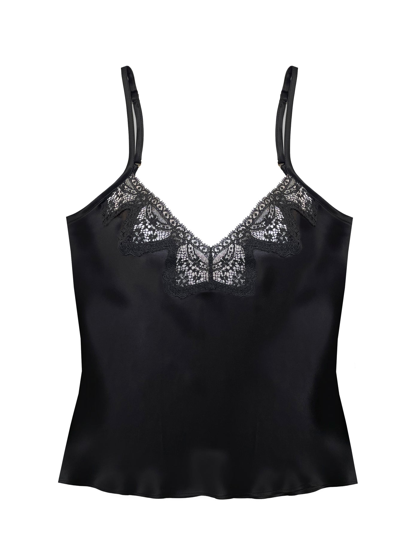 Zoe Black Silk and Lace Camisole by Ayten Gasson