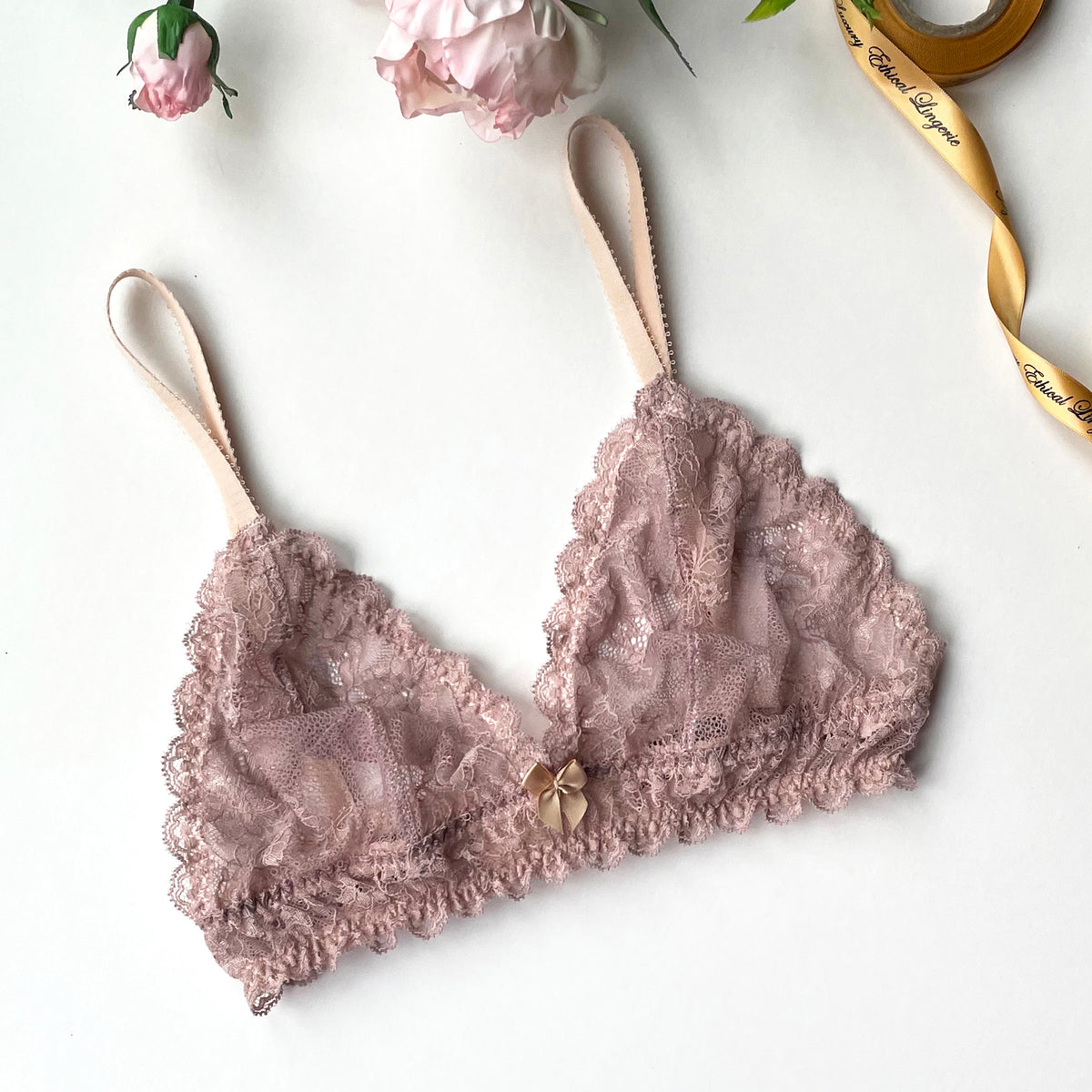 Chloe Pink Lace Bra by Ayten Gasson
