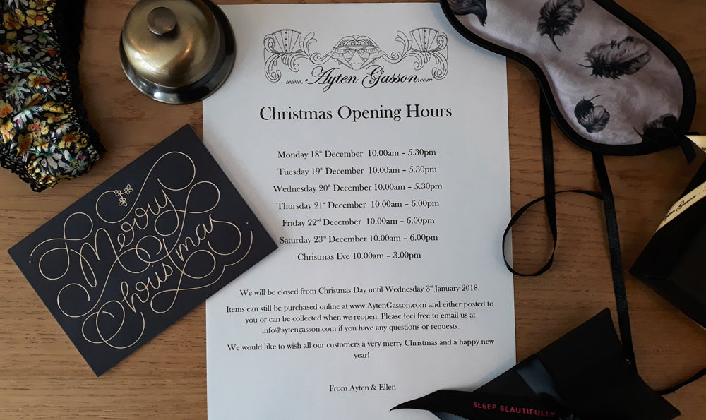 Our Christmas Opening Hours