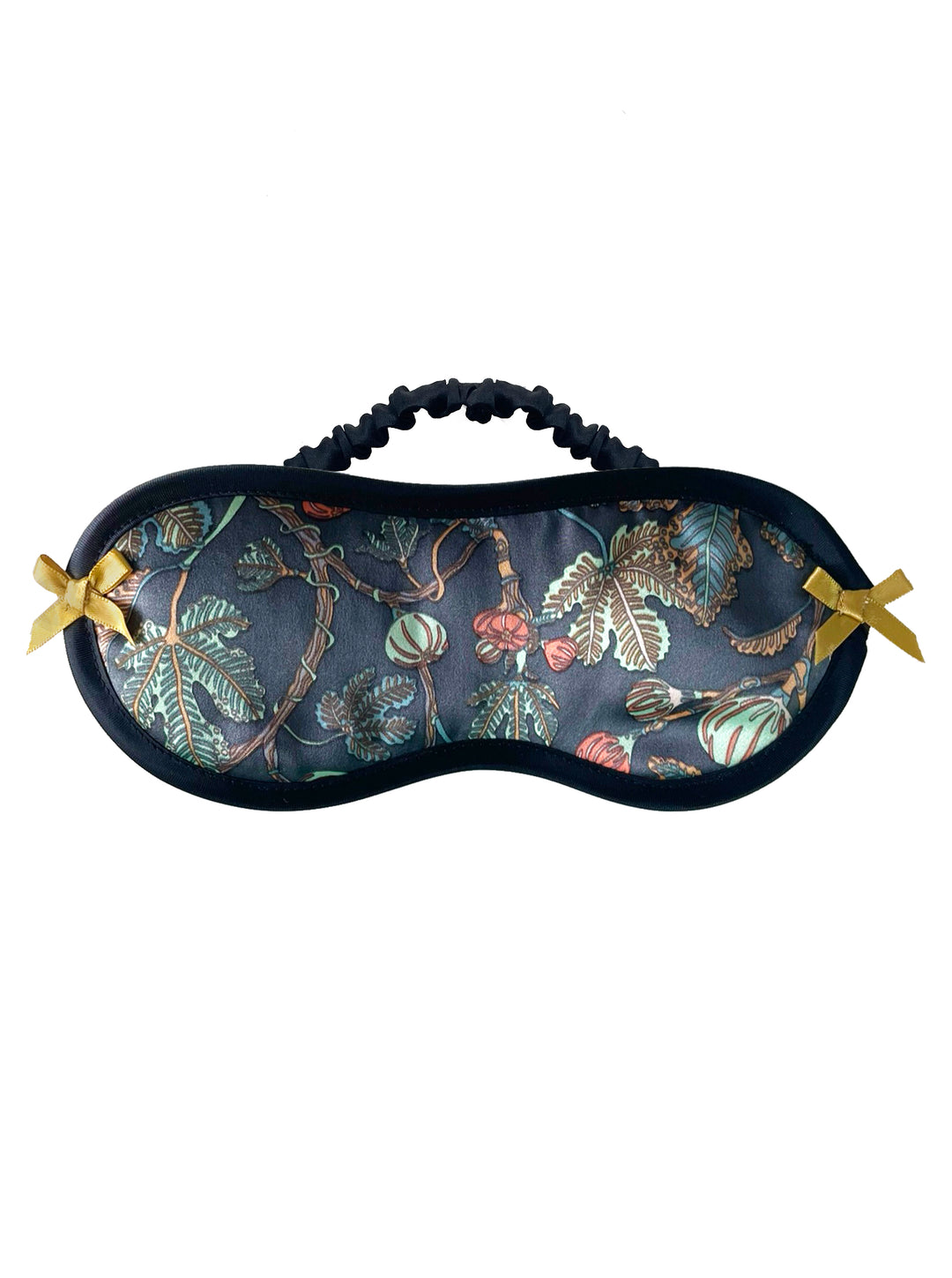 Alma Liberty London silk eye mask with floral print - handmade luxury sleep mask by Ayten Gasson