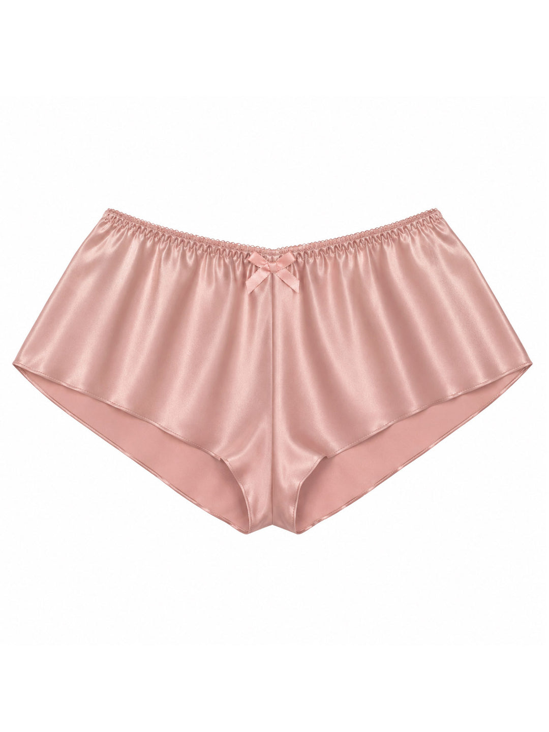 Beneath The Bloom rose silk French knicker on white background - handmade luxury lingerie Brighton