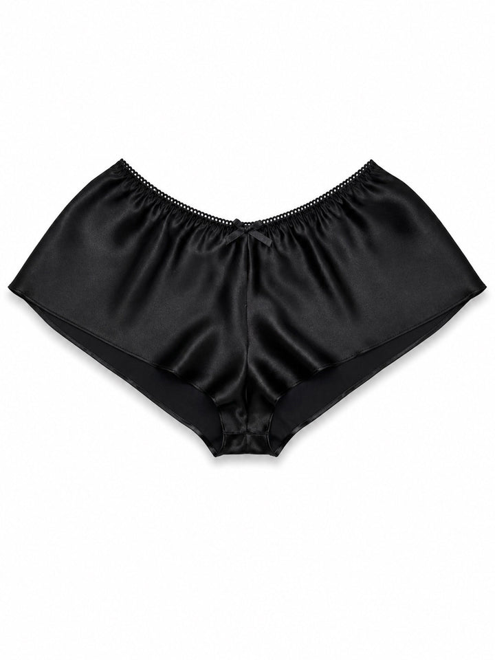 Black Silk French Knickers | Luxury Lingerie Brighton – Ayten Gasson