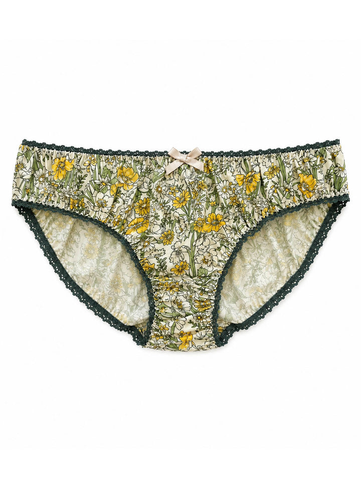 Country Garden Cotton Knicker - Cream by Ayten Gasson