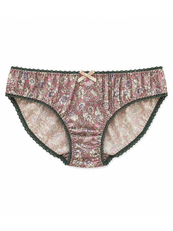 Country Garden Cotton Knicker - Dusty Rose by Ayten Gasson