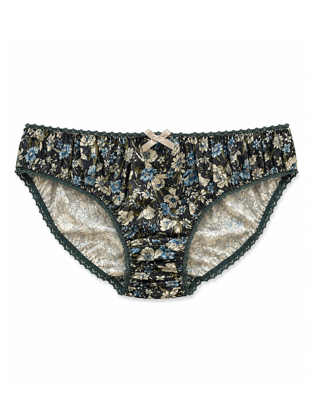 Country Garden Cotton Knicker - Grey by Ayten Gasson