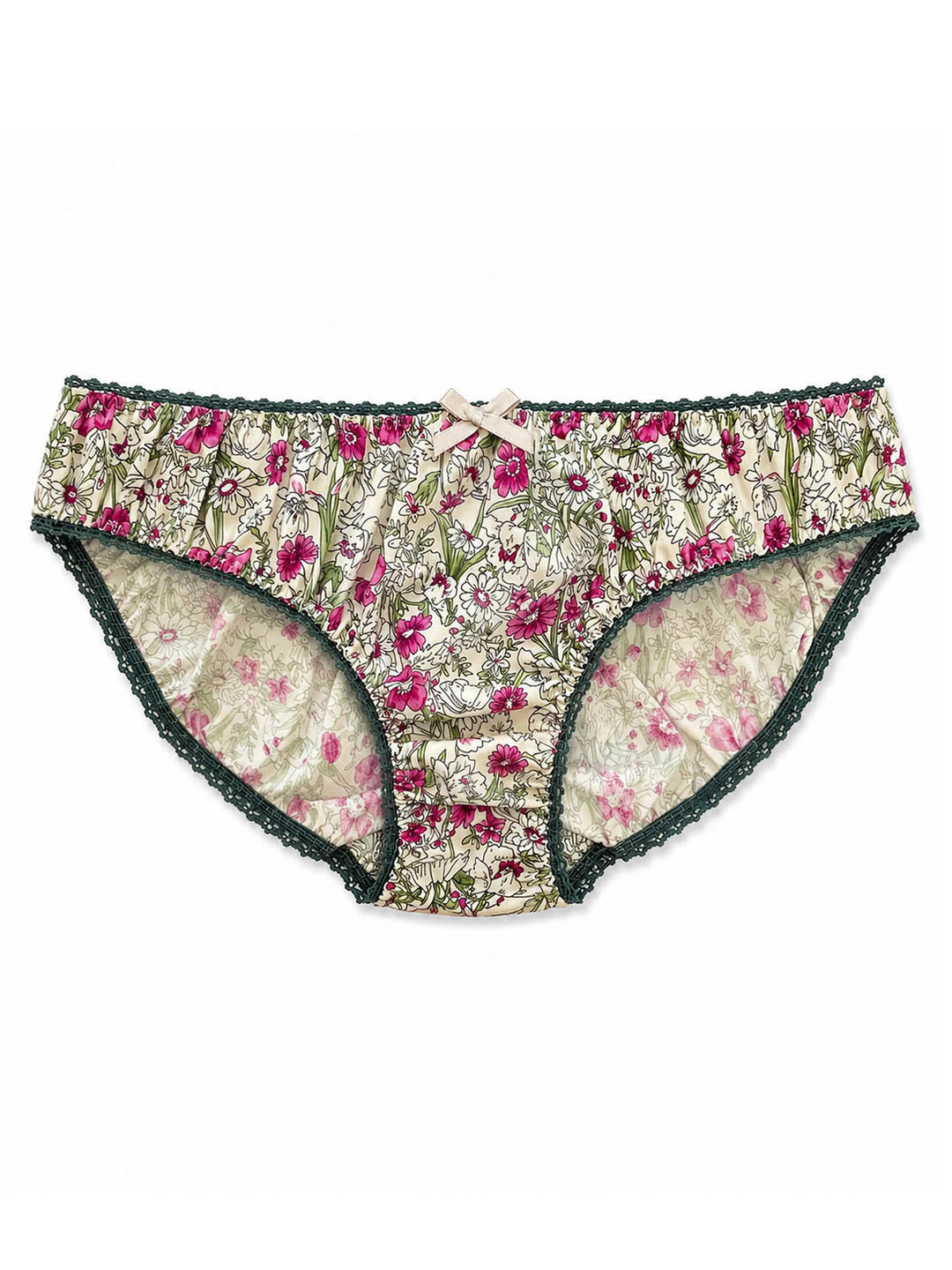 Country Garden Cotton Knicker - Light Cream by Ayten Gasson