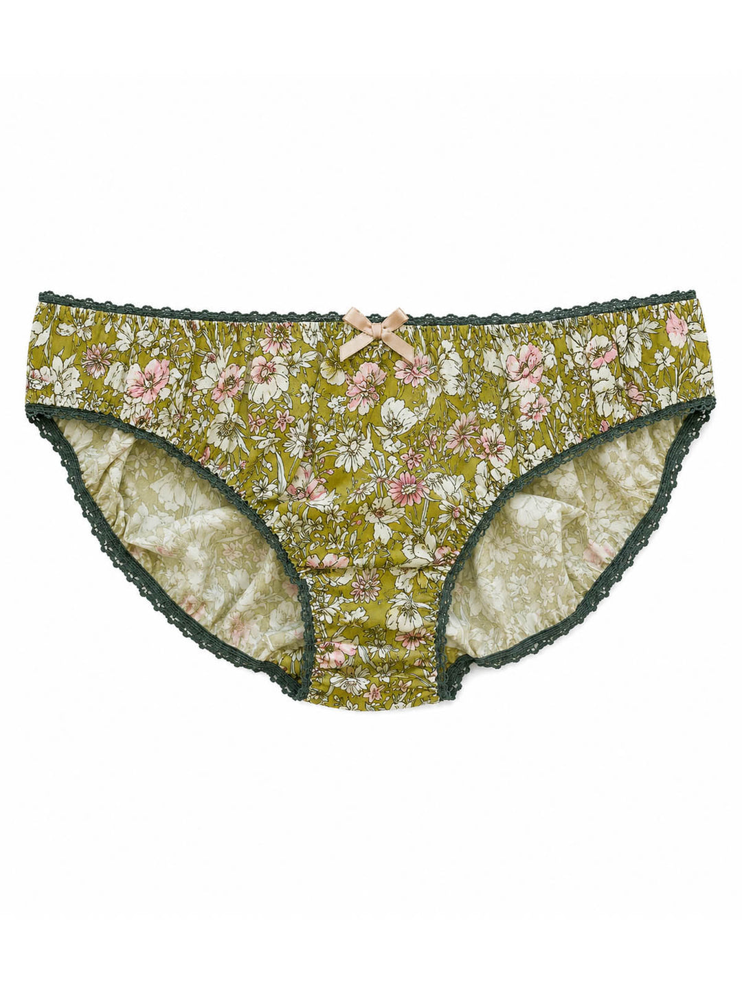 Country Garden Cotton Knicker - Sage Green by Ayten Gasson