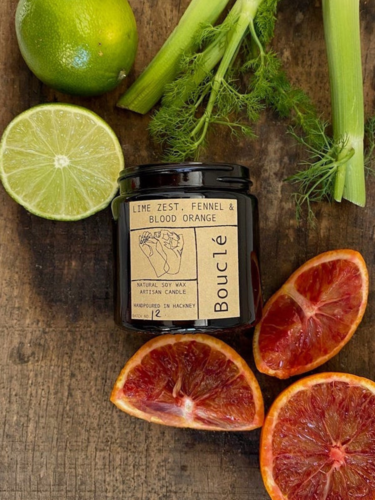 Lime Zest, Fennel & Blood Orange Candle 120ml