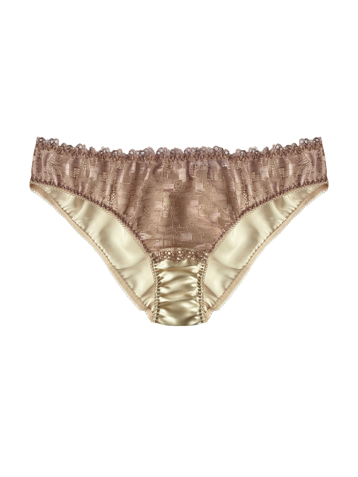 Mabel Pink Lace & Silk Knicker