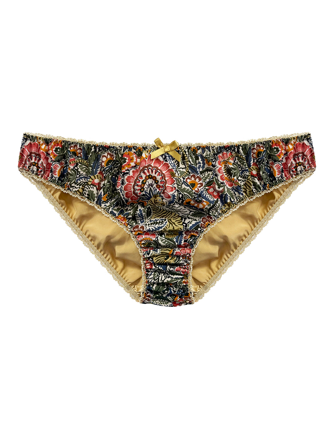 Prince Milo Liberty London silk knicker with floral print - handmade luxury lingerie by Ayten Gasson