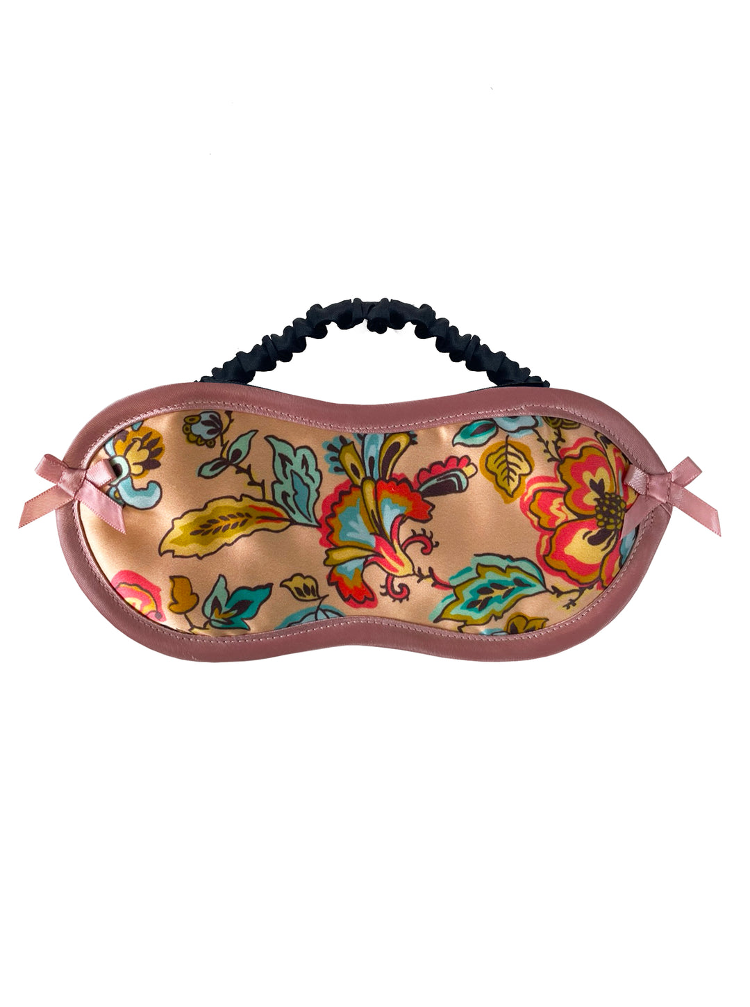 Seresse Liberty London silk eye mask with floral print - handmade luxury sleep mask by Ayten Gasson
