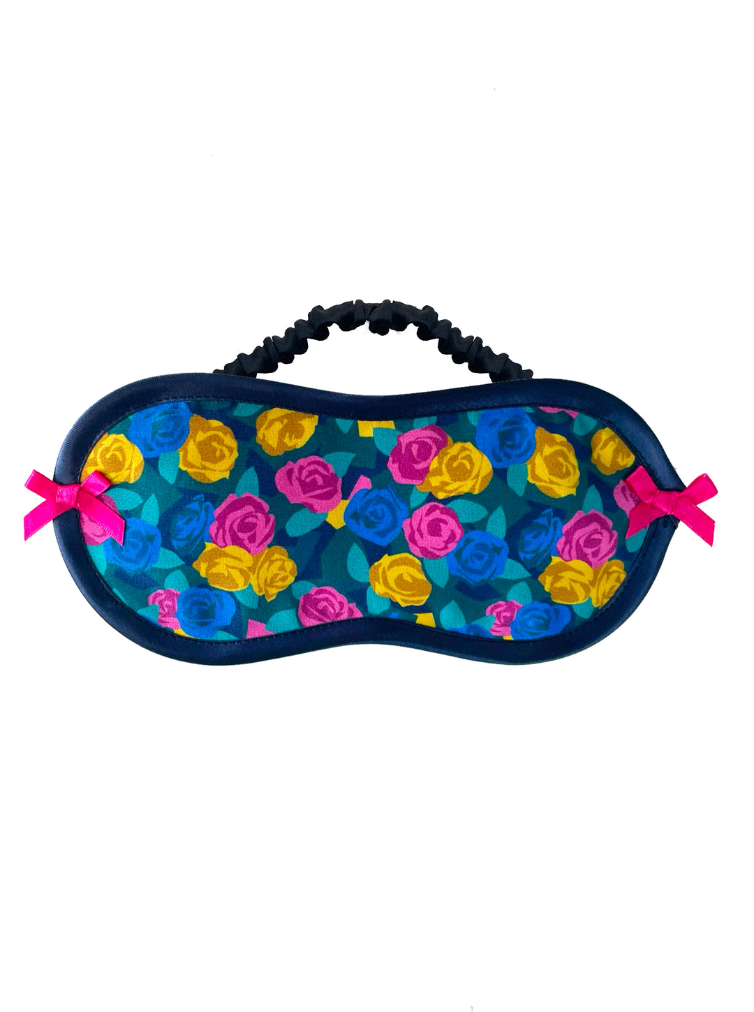 Stone Island Liberty London silk eye mask with floral print - handmade luxury sleep mask by Ayten Gasson