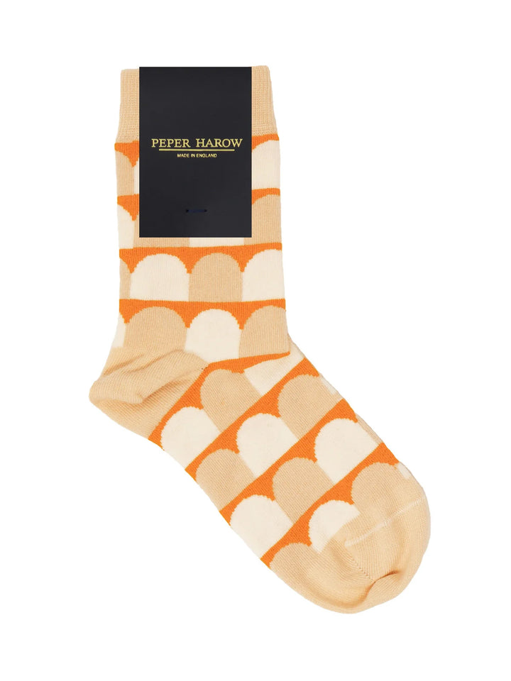 Peper Harow Ouse beige socks lifestyle - luxury women&