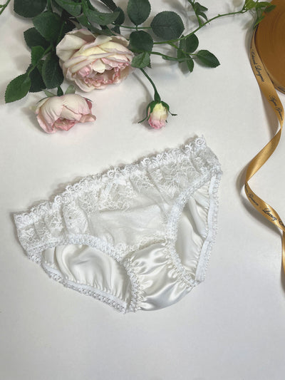 Clara White Lace Front Knicker Lifestyle by Ayten Gasson