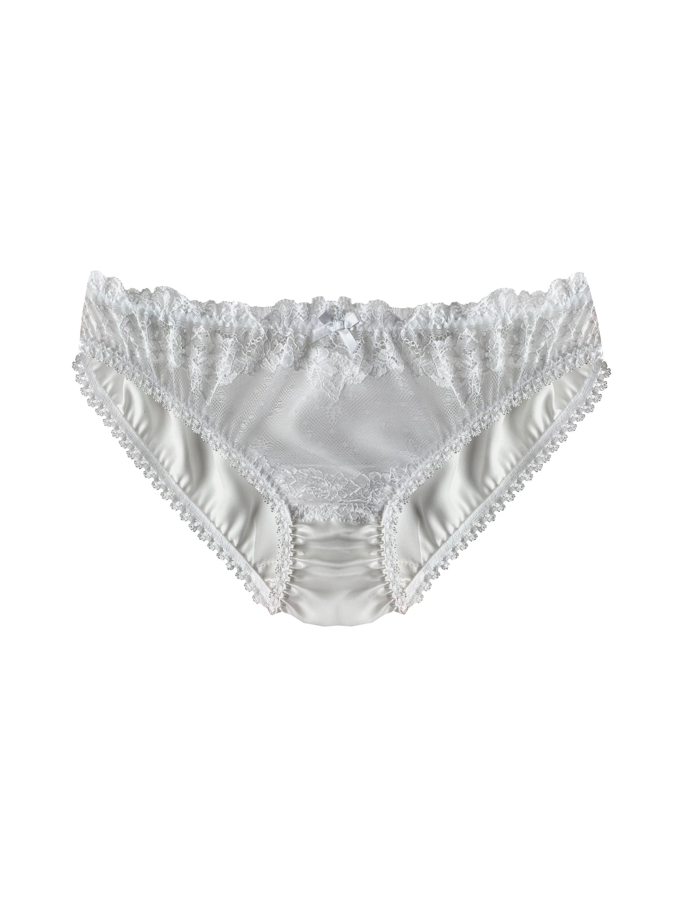 Clara White Lace Front Knicker